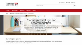 
                            4. Arrange accommodation | Lancaster University