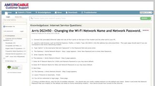 
                            4. Arris DG3450 - Changing the Wi-Fi Network Name and Network ...