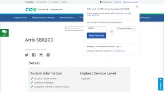 
                            4. Arris SB8200 - Cox Communications