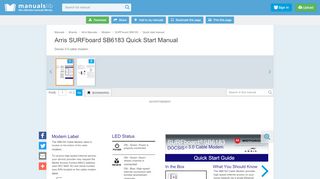 
                            7. Arris SURFboard SB6183 Quick Start Manual - manualslib.com