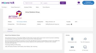 
                            9. Arrow Solutions Group Careers, Jobs & Company Information ...