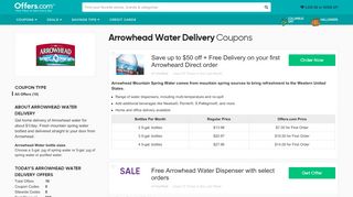 
                            7. Arrowhead Water Delivery Coupon 2019: Up to $50 off