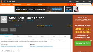 
                            8. ARS Client - Java Edition download | SourceForge.net