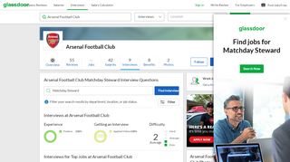 
                            5. Arsenal Football Club Matchday Steward Interview ... - Glassdoor