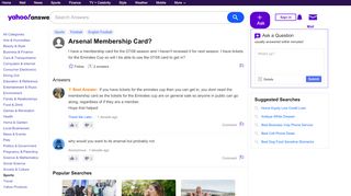 
                            7. Arsenal Membership Card? | Yahoo Answers