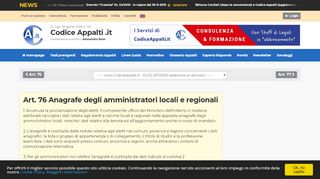 
                            8. Art. 76 Anagrafe degli amministratori locali e …