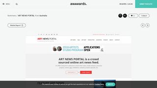 
                            4. ART NEWS PORTAL - Awwwards Nominee