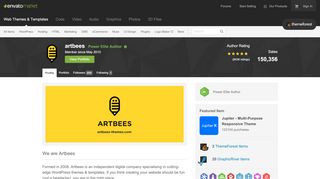 
                            9. artbees's profile on ThemeForest