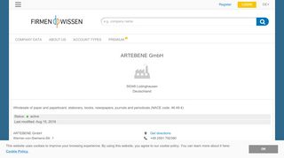 
                            6. ARTEBENE GmbH, Lüdinghausen - Credit Report