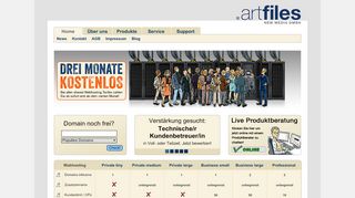 
                            1. artfiles - Webhosting, Server, Housing, Colocation ...