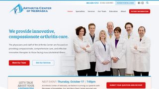 
                            6. Arthritis Center of Nebraska: We provide innovative ...