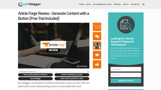 
                            7. Article Forge Review : Generate Content with a Button [Free Trial ...