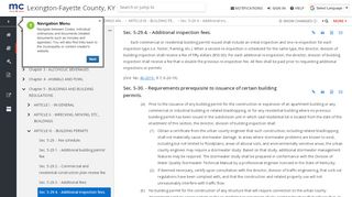 
                            8. ARTICLE III. - BUILDING PERMITS | Code of Ordinances | Lexington ...