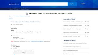 
                            6. Articles Exchange Email Setup For iPhone and iPad - Apptix