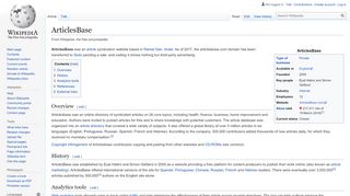 
                            4. ArticlesBase - Wikipedia