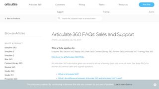 
                            8. Articulate 360 FAQs: Sales and Support - Articulate Support