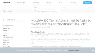 
                            9. Articulate 360 Teams: Admins Must Be Assigned to User Seats to Use ...