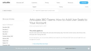 
                            3. Articulate 360 Teams: How to Add User Seats to Your Account ...