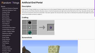 
                            5. Artificial End Portal - Random Things - lumien.net