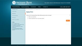 
                            5. Artisans' Bank | Mortgage Lending - Apply Now