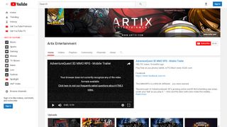 
                            2. Artix Entertainment - YouTube