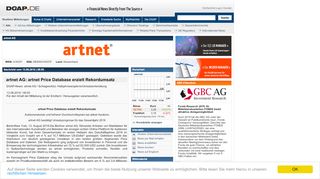 
                            7. artnet AG: artnet Price Database erzielt Rekordumsatz ...