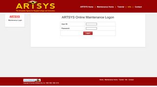 
                            4. ARTSYS Maintenance Login