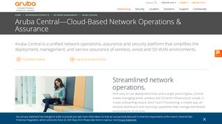 
                            3. Aruba Central for Cloud-managed Networking | Aruba