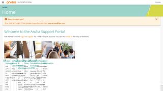 
                            8. Aruba Support Portal