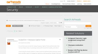 
                            2. ArubaOS 8 + Clearpass Captive Portal - Airheads Community