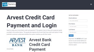 
                            10. Arvest Bank Credit Card Payment - Login - Address ...