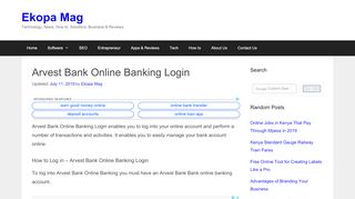 
                            8. Arvest Bank Online Banking Login - Ekopa Mag