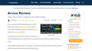 
                            8. Arvixe Review - Best Web Hosting Services in 2018 (Reviews ...