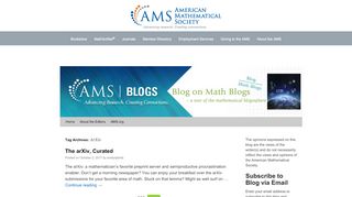 
                            9. ArXiv | Blog on math blogs