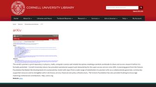 
                            6. arXiv | Cornell University Library