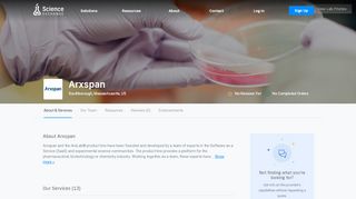 
                            3. Arxspan - Science Exchange