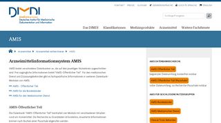 
                            2. Arzneimittelinformationssystem AMIS - dimdi.de