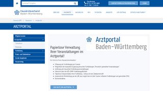 
                            3. Arztportal - Hausärzteverband Baden-Württemberg