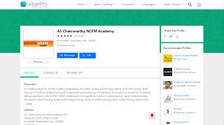 
                            6. AS Chakravarthy NCFM Academy in Ameerpet, …