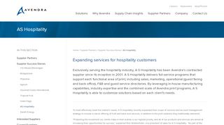 
                            7. AS Hospitality - Avendra Procurement Solutions