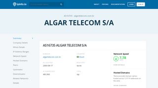 
                            7. AS16735 ALGAR TELECOM S/A - IPinfo IP Address Geolocation …