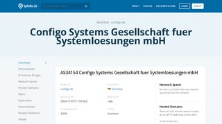 
                            9. AS34154 Configo Systems Gesellschaft fuer Systemloesungen ...