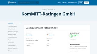 
                            7. AS60522 KomMITT-Ratingen GmbH - IPinfo IP Address ...