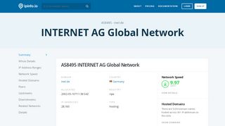 
                            8. AS8495 INTERNET AG Global Network - IPinfo IP Address ...