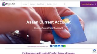 
                            8. Asaan Account | Current Account | Meezan Bank