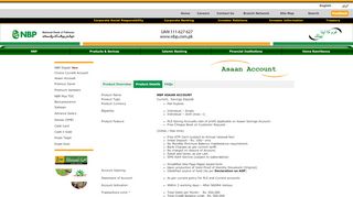 
                            1. Asaan Account - NBP