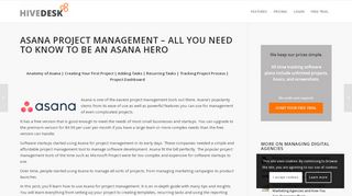 
                            7. Asana Project Management - hivedesk.com