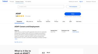 
                            4. ASAP Careers and Employment | Indeed.com