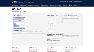 
                            2. ASAP Login - Automated Student Access Program