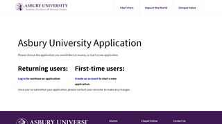 
                            1. Asbury University Application